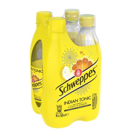 Schweppes Soda Indian Tonic : Le Pack De 4 Bouteilles 50Cl