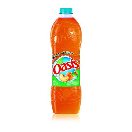 Oasis Boisson Aux Fruits Pêche Abricot : La Bouteille De 2L