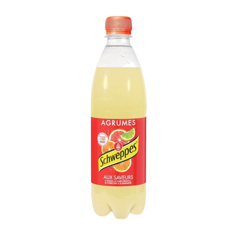 Schweppes Soda Aux Saveurs De 4 Agrumes : La Bouteille 50Cl