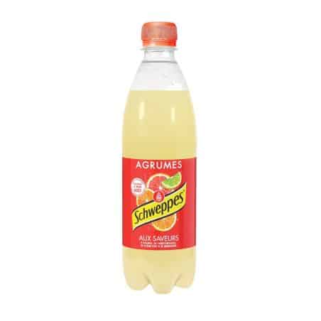 Schweppes Soda Aux Saveurs De 4 Agrumes : La Bouteille 50Cl