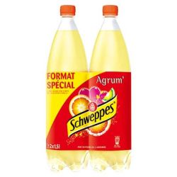 Schweppes Lot 2 Agrumes Pet 1L5 Format Special