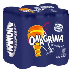 Orangina Soda Orange : Le Pack De 6 Canettes 33Cl