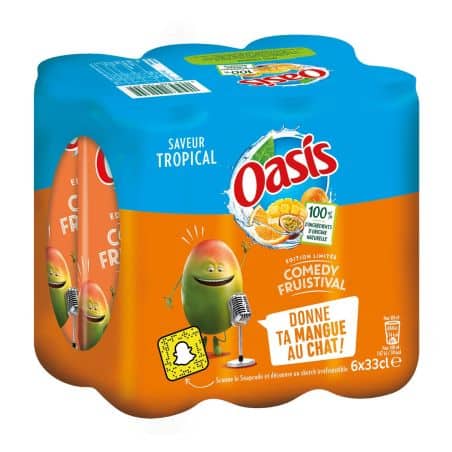 Oasis Boisson Tropical : Le Pack De 6 Canettes 33Cl
