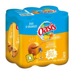 Oasis Boisson Orange : Le Pack De 6 Canettes 33Cl