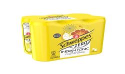 Schweppes Soda Indian Tonic Zero : Le Pack De 6 Canettes 33Cl