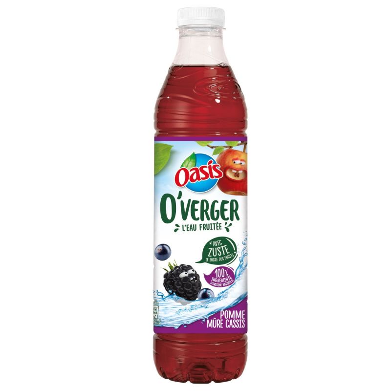 Oasis Boisson Pomme Mûre Cassis O'Verger : La Bouteille D'1,2L