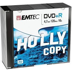 Emtec Pack 10 Dvd+R Slim