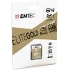 Emtec Carte Sd 64Gb Uhs-I U1 Elitegold Performance Vitesse De Lecture Jusqu'À 85Mb/S