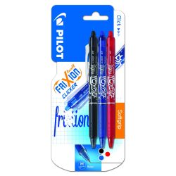 Pilot Stylo Frixion Ball Clicker Assortis 0,7 Mm : Les 3 Stylos