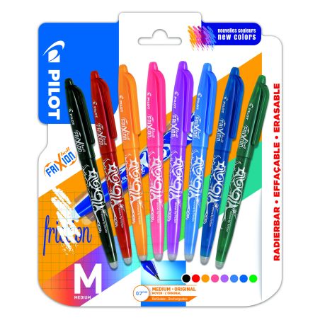 Pilot Frixion X8 Asst Coloris