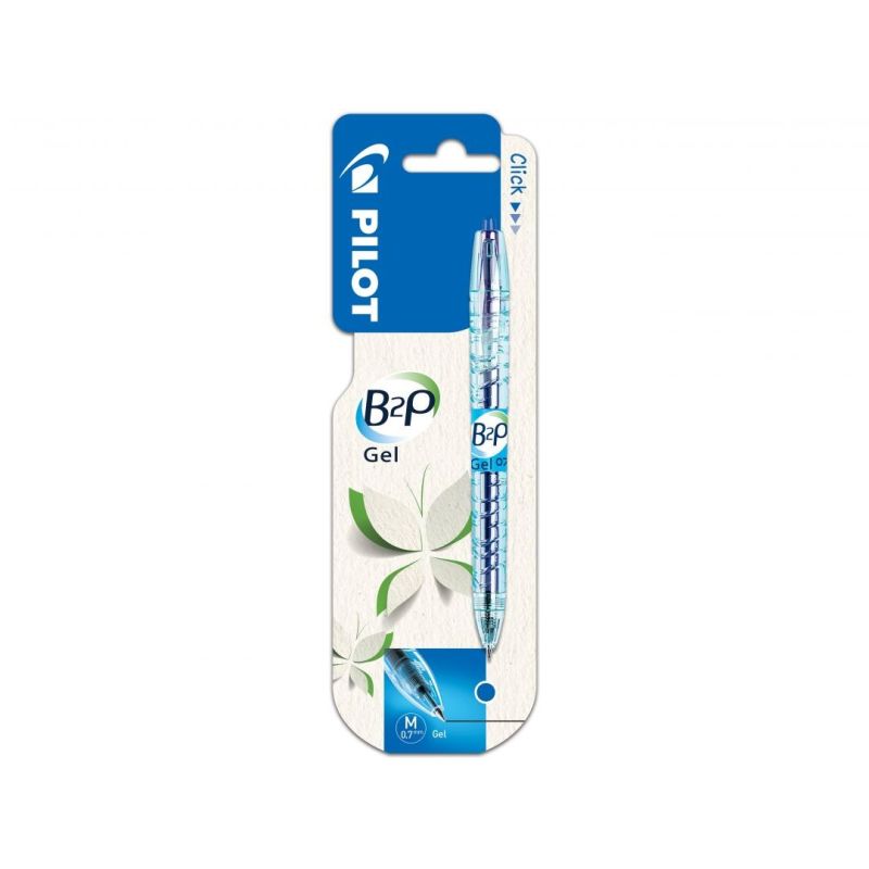Pilot Stylo Gel Roller Rétractable B2P Bleu, Sous Blister