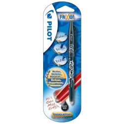 Pilot Stylo Roller Frixion Ball Encre Effaçable Noir Pointe Moyenne