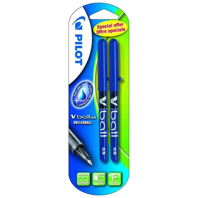 Pilot 2 Roll V Ball Bleu Moy