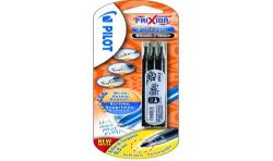 Pilot 3 Rech.Frixion Noir Fin