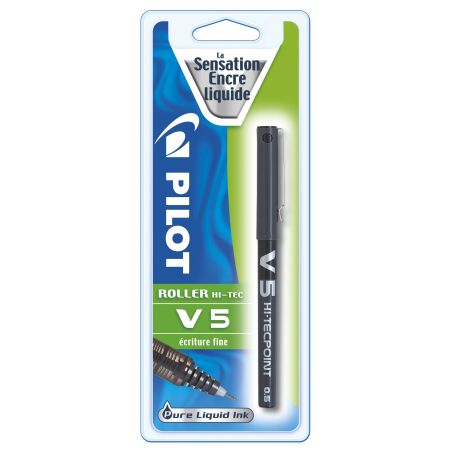 Pilot Stylo Roller V5 Encre Liquide Noir