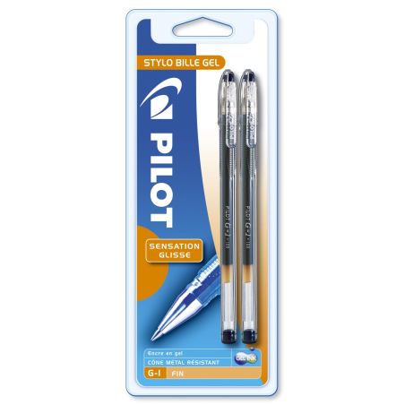 Pilot Rollers Encre Gel Noir X2 G1