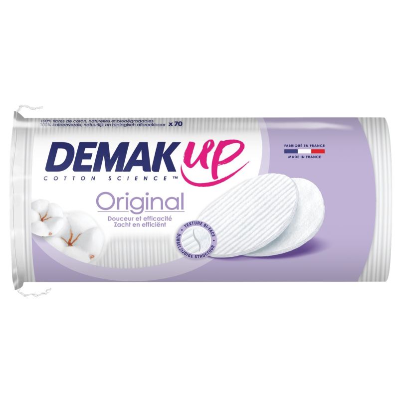 Demak'Up Coton À Démaquiller Original Duo Doux : Le Paquet De 70