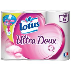 Lotus Papier Toilette Ultra Doux Aqua Tube : Le Paquet De 6 Rouleaux