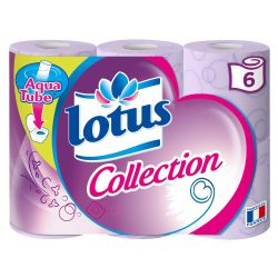 Lotus Papier Toilette Collection Aqua Tube : Le Paquet De 6 Rouleaux