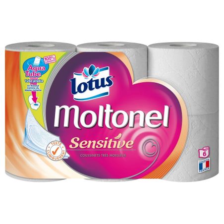 Lotus Papier Toilette Moltonel Sensitive : Les 6 Rouleaux