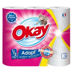 Okay Essuie-Tout Adapt : Les 3 Rouleaux