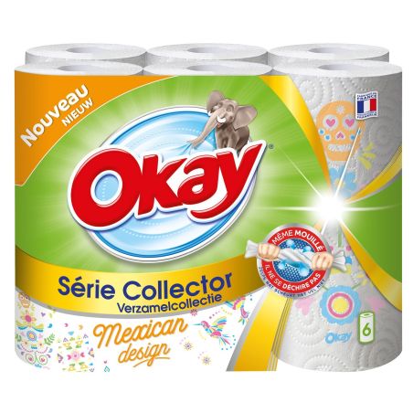 Okay Essuie Tout Toucher Douceur : Les 6 Rouleaux