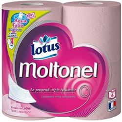 Moltonel 4 Rouleaux Papier Toilette Aquatube