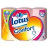 Lotus 6 Rouleaux Papier Toilette Confort Aquatube