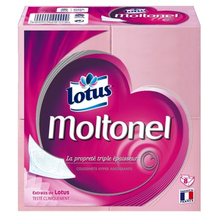 Moltonel Papier Toilette Extraits De Lotus Rose Paquets X8