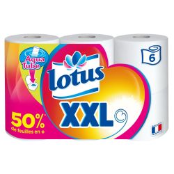 Lotus Papier Toilette Xxl 2 Épaisseurs : Le Paquet De 6 Rouleaux