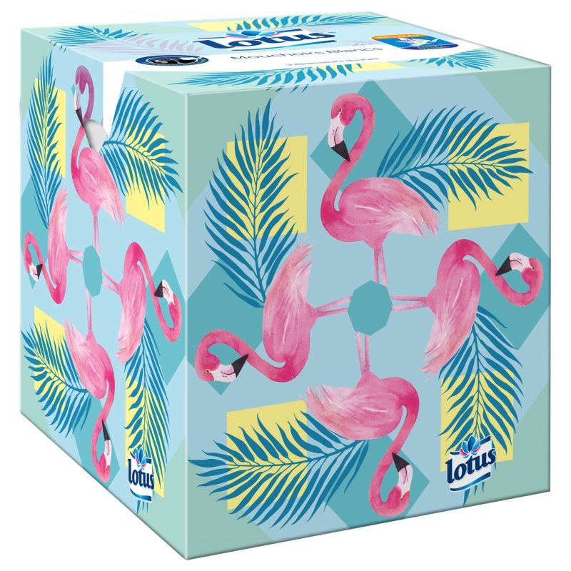 Lotus Mouchoirs 3 Épaisseurs Douces : La Boite De 48