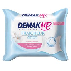 Demak'Up Lingettes Démaquillantes Coton/Peaux Sèches : Le Paquet De 25