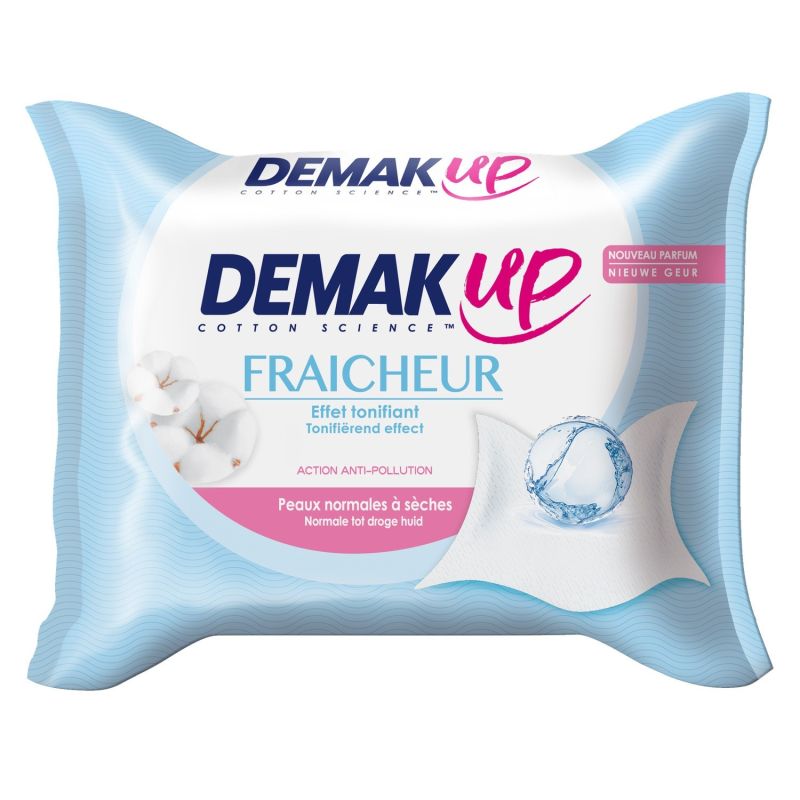 Demak'Up Lingettes Démaquillantes Coton/Peaux Sèches : Le Paquet De 25