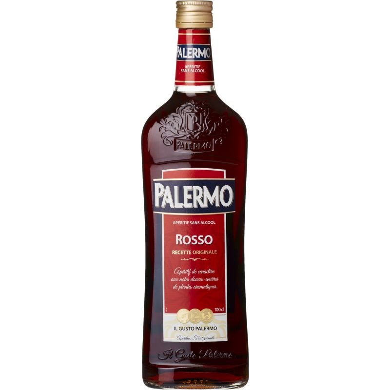 Palermo Apéritif Sans Alcool Orignial Rosso : La Bouteille D'1L