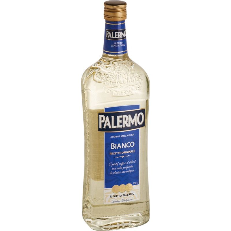 Palermo Apéritif Sans Alcool Original Bianco : La Bouteille D'1L