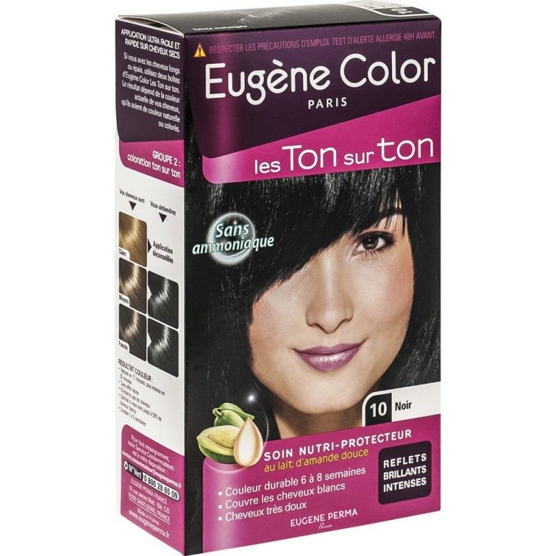 Eugène Color Coloration Sans Ammoniaque Ton Sur Noir N°10
