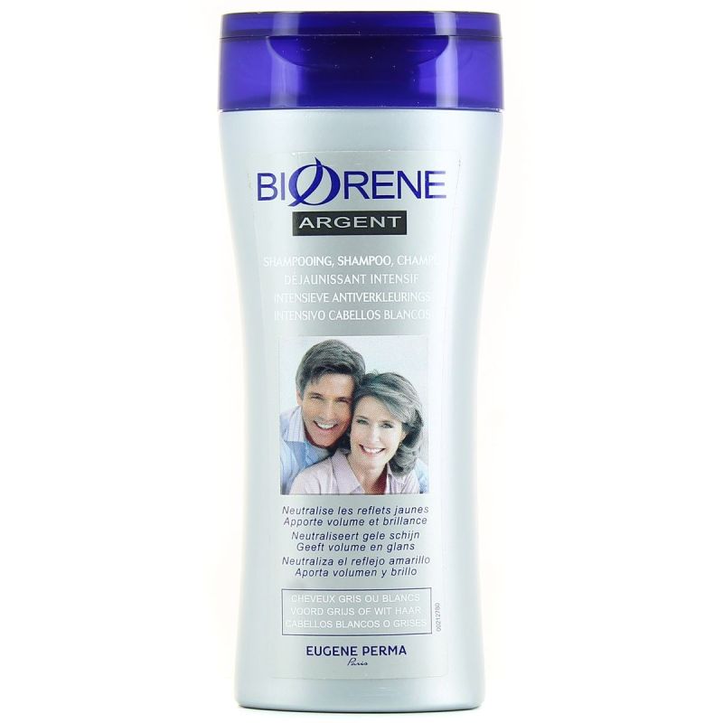 Biorène Shampooing Cheveux Gris Déjaunissant Intensif 200Ml