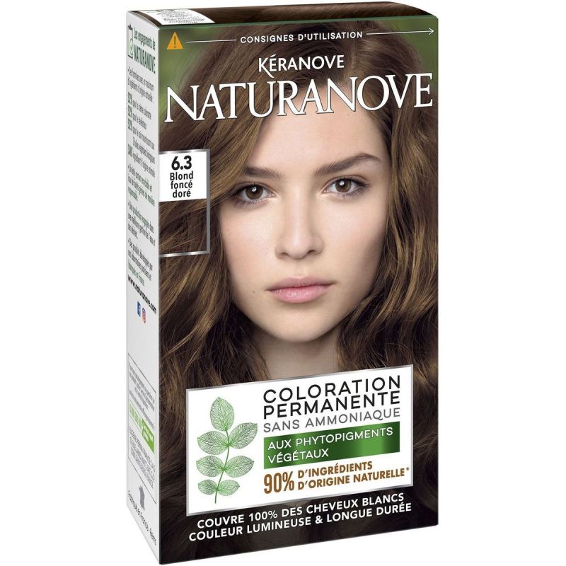 Kéranove Naturanove Coloration Permanente Sans Ammoniaque 6,3 Blond Foncé Doré