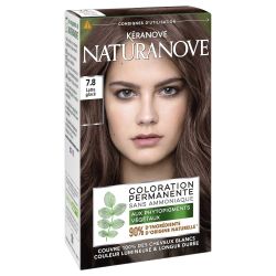 Kéranove Coloration Cheveux Permanente Nuance 7.8 Latte Glacé : La Boîte