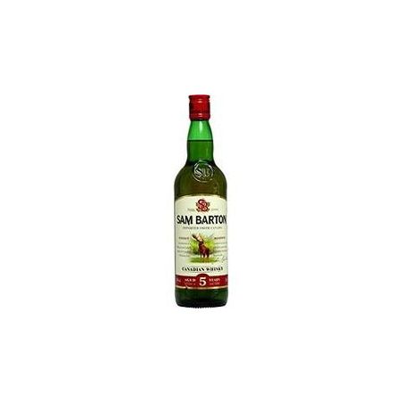 Sam Barton Whisky Canadien 5 Ans D'Âge 40% : La Bouteille De 70 Cl