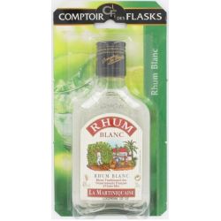 La Martiniquaise Rhum Blanc Comptoir Des Flasks 40% : Flasque 20Cl