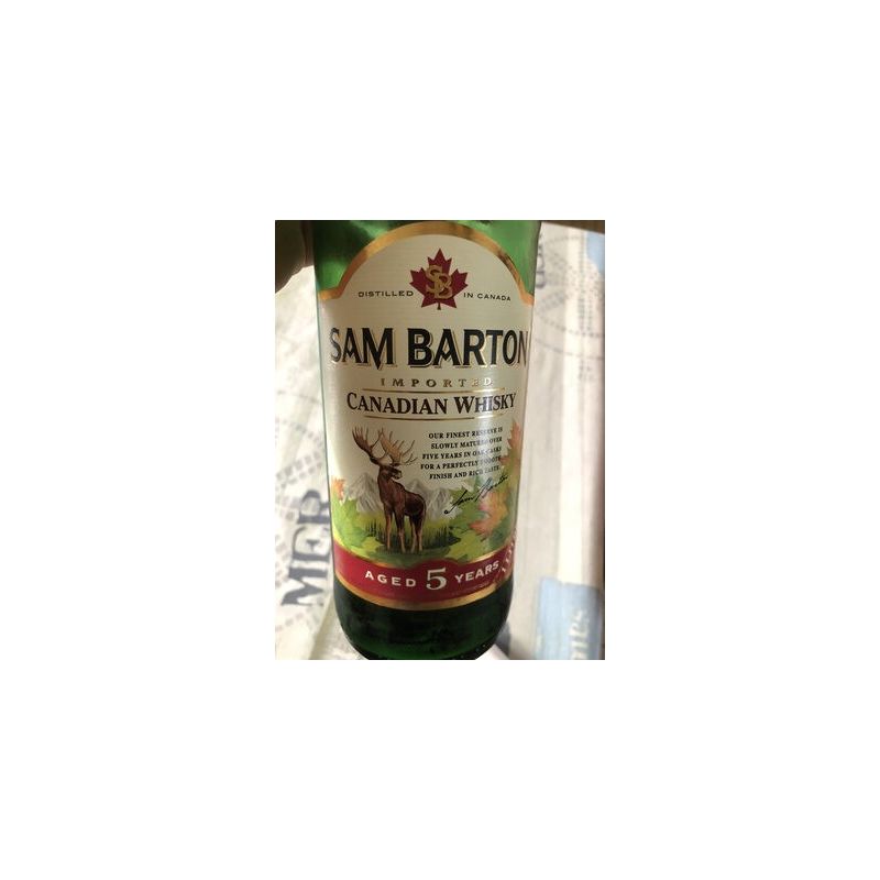 Sam Barton Whisky Canadien 5 A 40%V Bouteille 1L