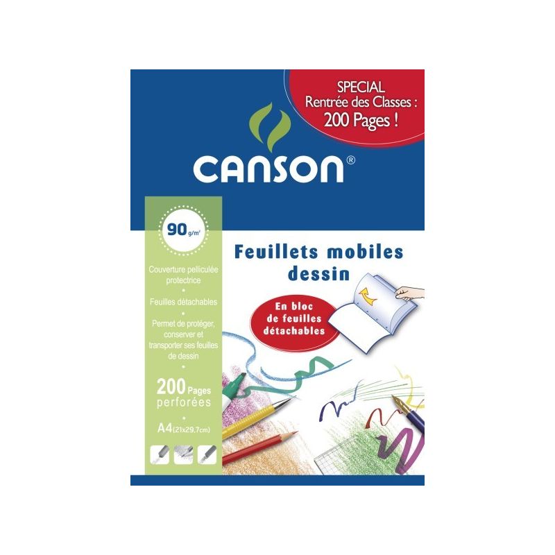 Canson Bloc Dessin 200P A4