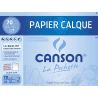 Canson Pochette Papier Calque Satiné 12 Feuilles 70 G 24 X 32 Cm Translucide