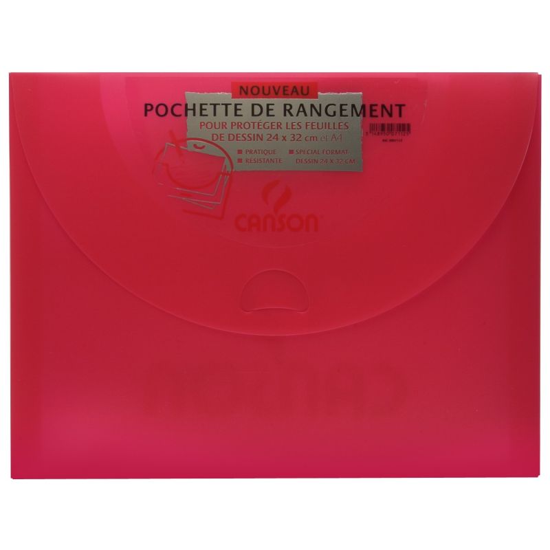 Canson Pochette De Rangement 27X35 Polypro Vives : La