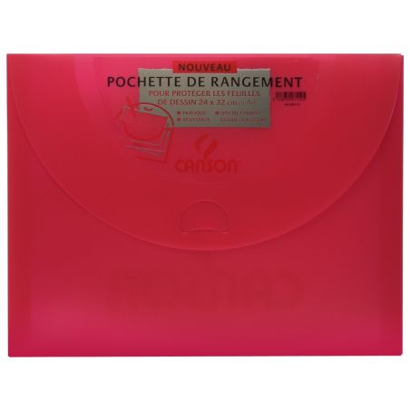 Canson Pochette De Rangement 27X35 Polypro Vives : La
