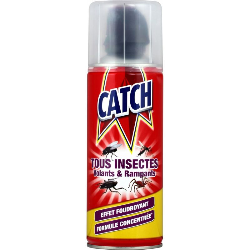Catch Insecticide Concentré Tous Insectes Volants & Rampants : Le Bombe De 400 Ml