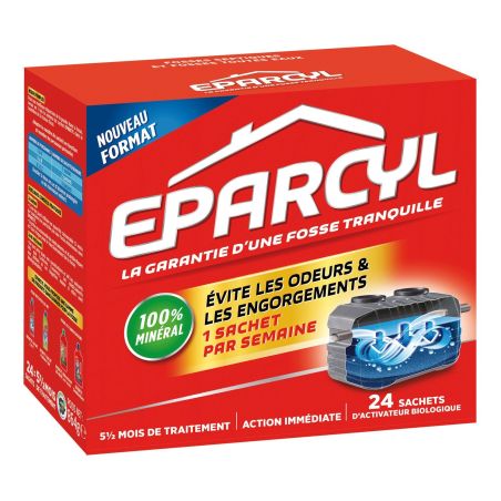 Eparcyl Entretien Fosse Septique Odeurs & Engorgement : La Boite De 24 - 864 G