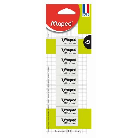 Maped 9 Mini Gommes Technic