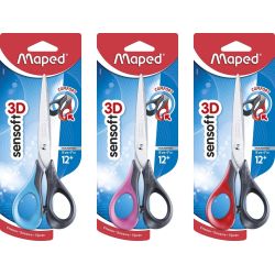 Maped Ciseaux Sensoft 16 Cm, Pour Droitiers, À Bouts Pointus